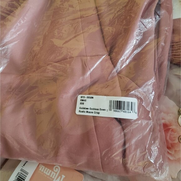 Show Me Your Mumu Godshaw Goddess Gown Rustic Mauve Crisp Bridesmaids Dress - Picture 6 of 6